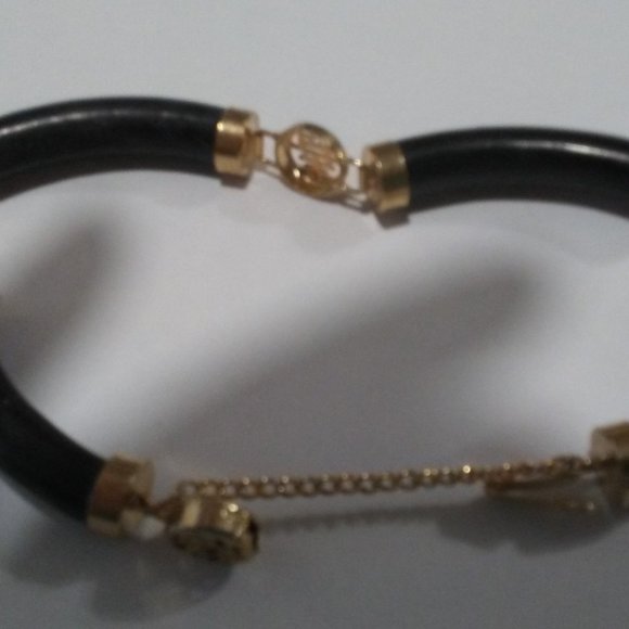 SOLD OUT - Jet Black Jade Bracelet - Picture 3 of 5